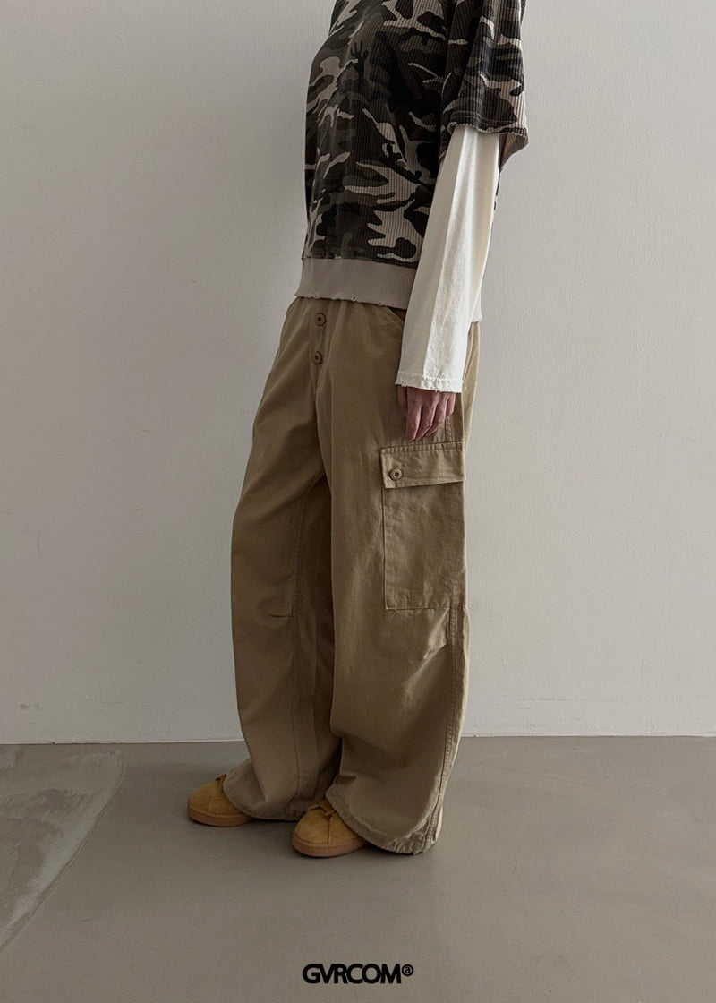 Gavara Market - Korean Women Fashion - #womensfashion - Button Washed Pants - 5
