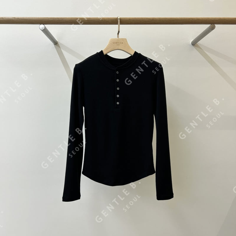 Gentle B - Korean Women Fashion - #momslook - City Button Tee - 10
