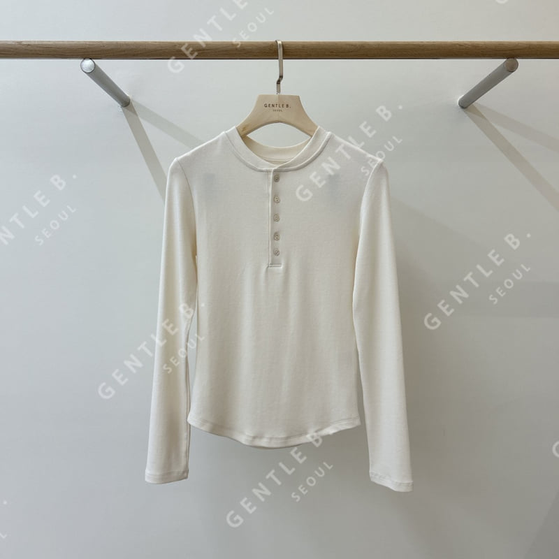 Gentle B - Korean Women Fashion - #momslook - City Button Tee - 12