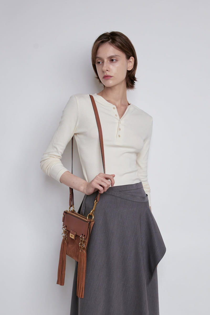 Gentle B - Korean Women Fashion - #momslook - City Button Tee - 8