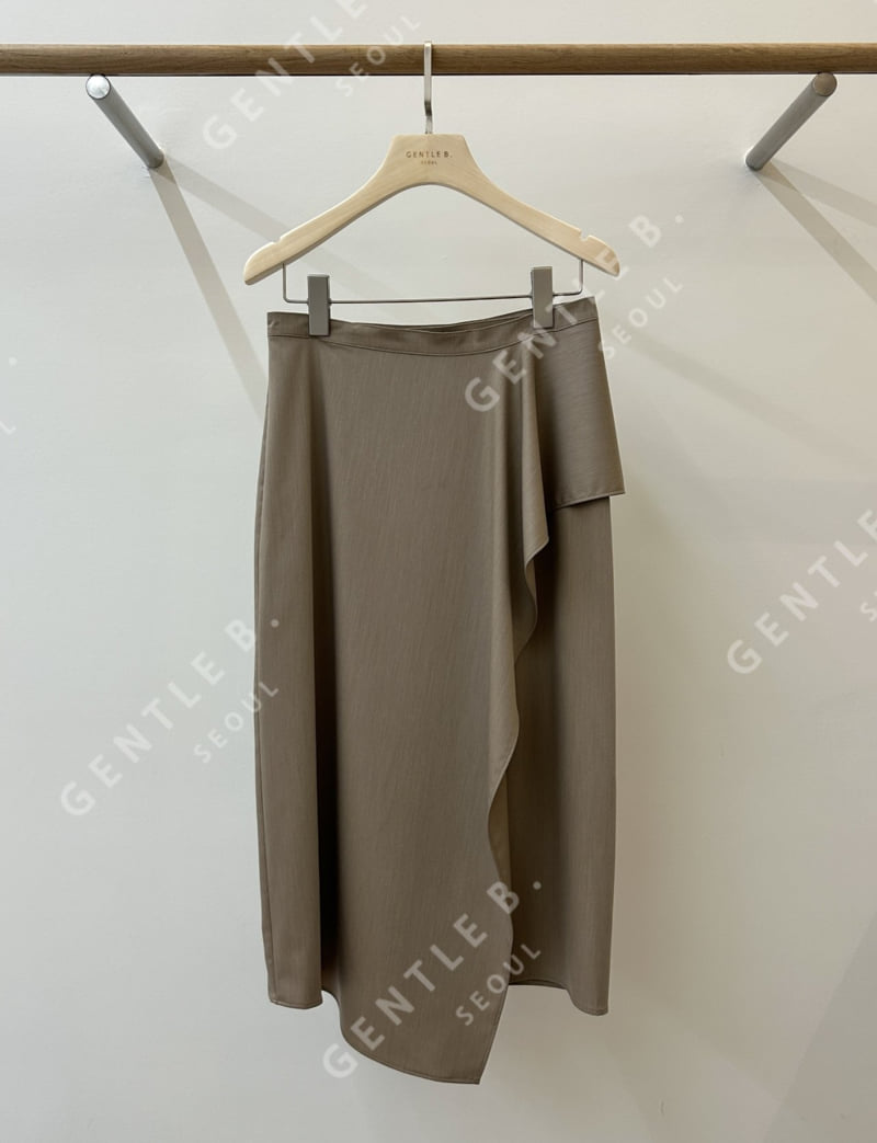 Gentle B - Korean Women Fashion - #momslook - Drop Edge Skirt - 2
