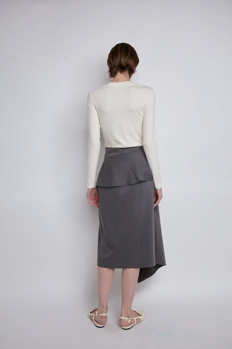 Gentle B - Korean Women Fashion - #momslook - Drop Edge Skirt - 8
