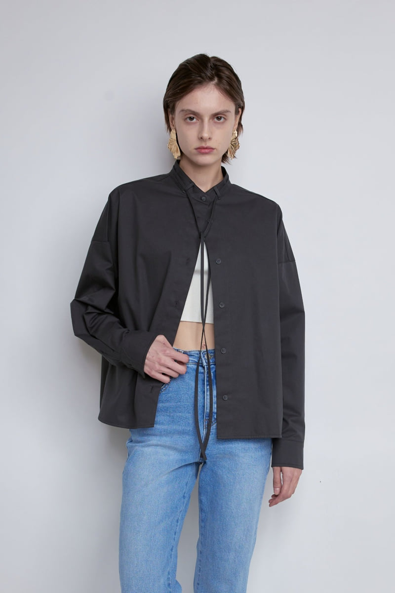 Gentle B - Korean Women Fashion - #momslook - Tie Neck Shirt - 3
