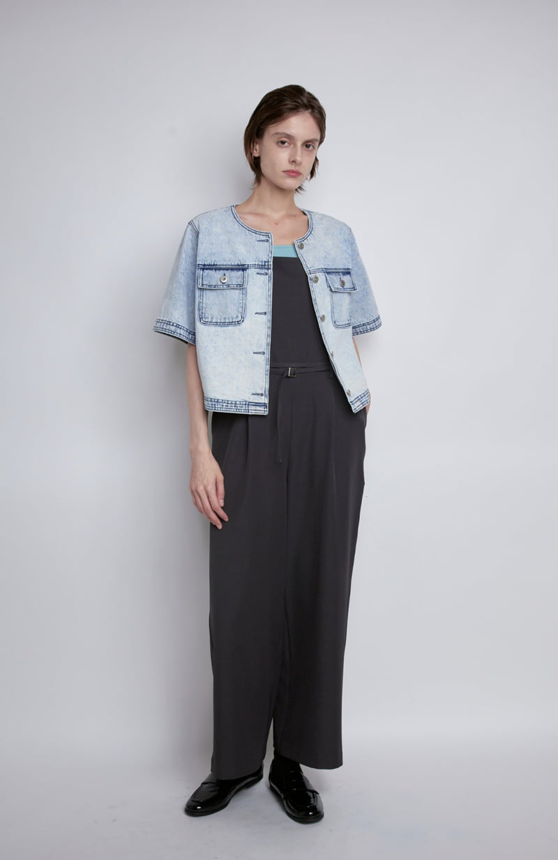 Gentle B - Korean Women Fashion - #momslook - One Line Suspender Jumpsuit - 10
