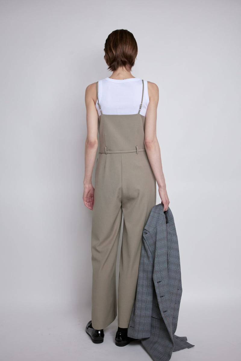Gentle B - Korean Women Fashion - #momslook - One Line Suspender Jumpsuit - 8
