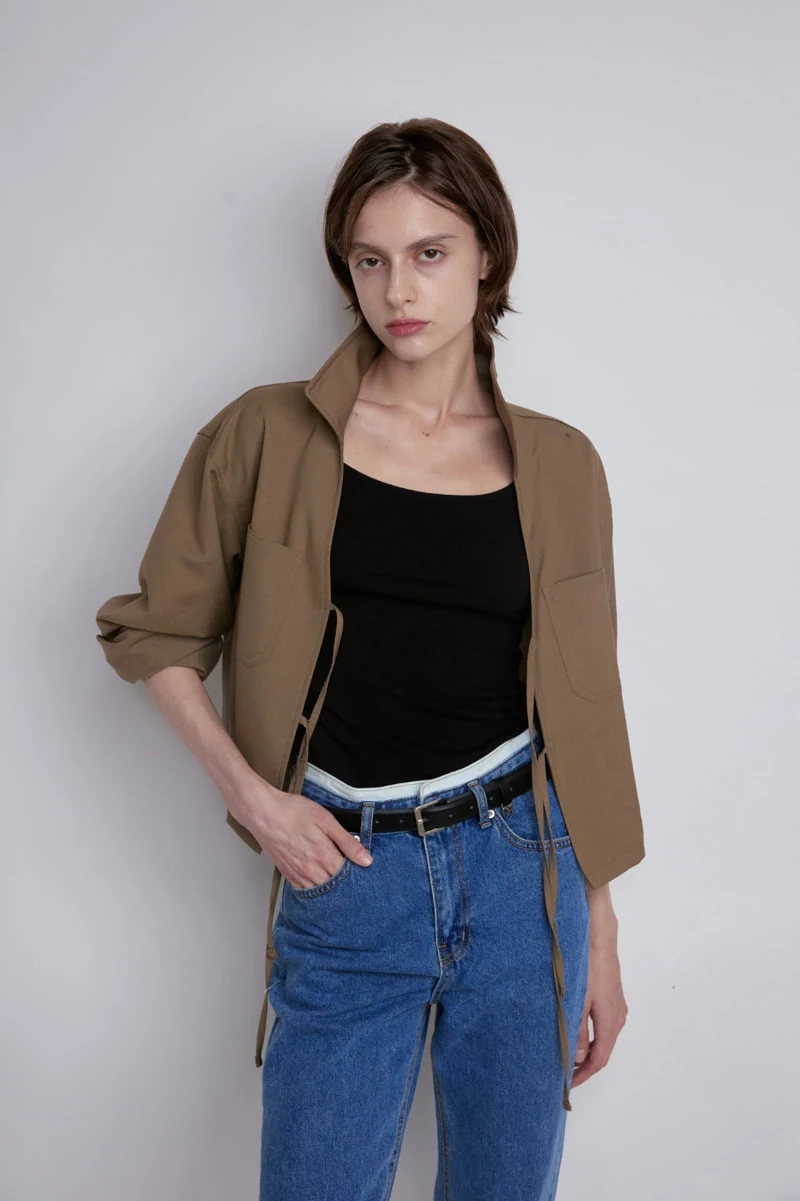 Gentle B - Korean Women Fashion - #momslook - Ribbon Crop Jacket - 11