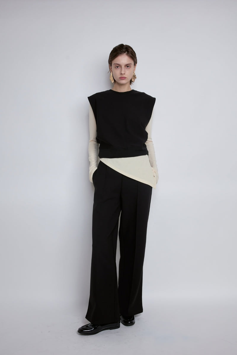 Gentle B - Korean Women Fashion - #womensfashion - Waist Flow Vest - 4