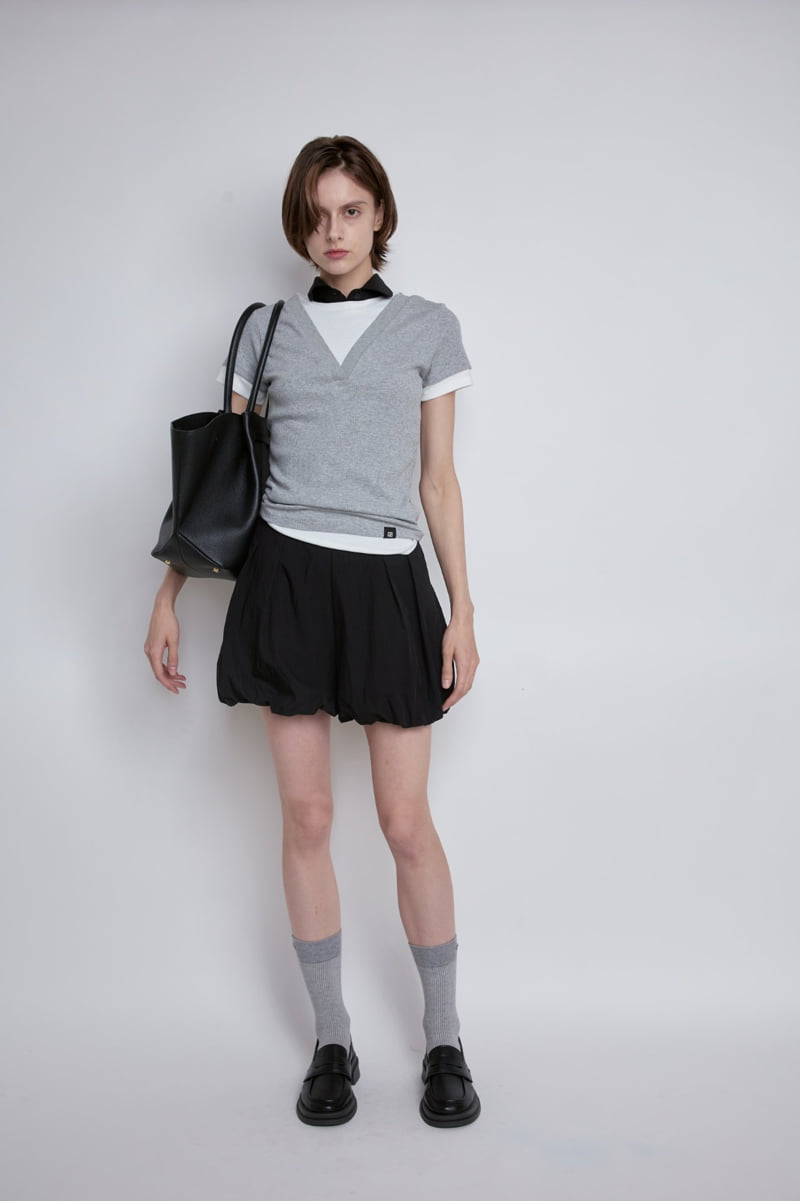 Gentle B - Korean Women Fashion - #momslook - Two-in-One Tee - 5