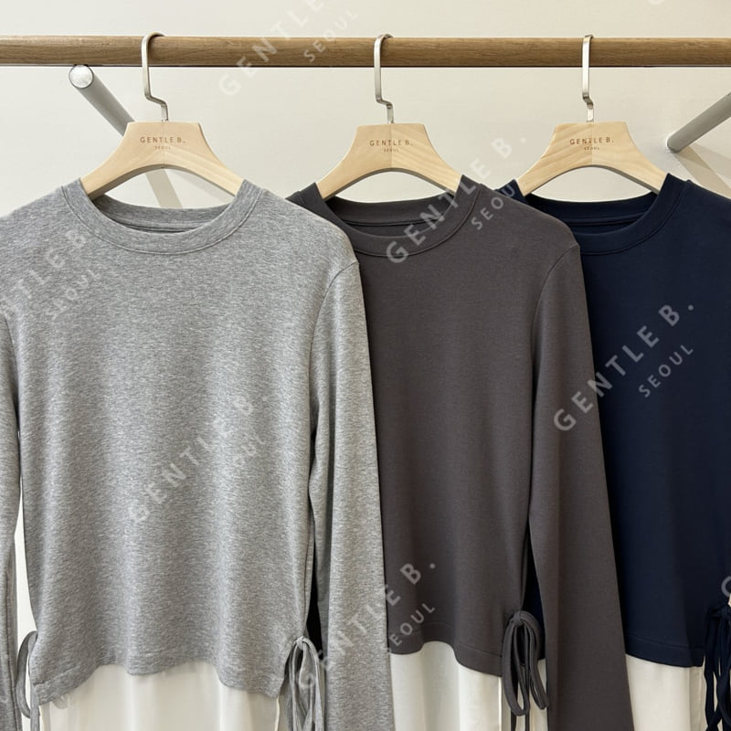 Gentle B - Korean Women Fashion - #momslook - Mild Chiffon Tee - 10