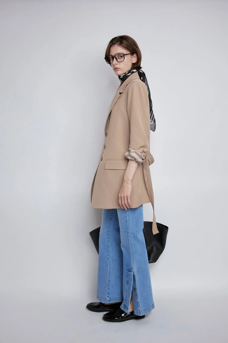 Gentle B - Korean Women Fashion - #shopsmall - Slit Bootcut Denim Pants - 4