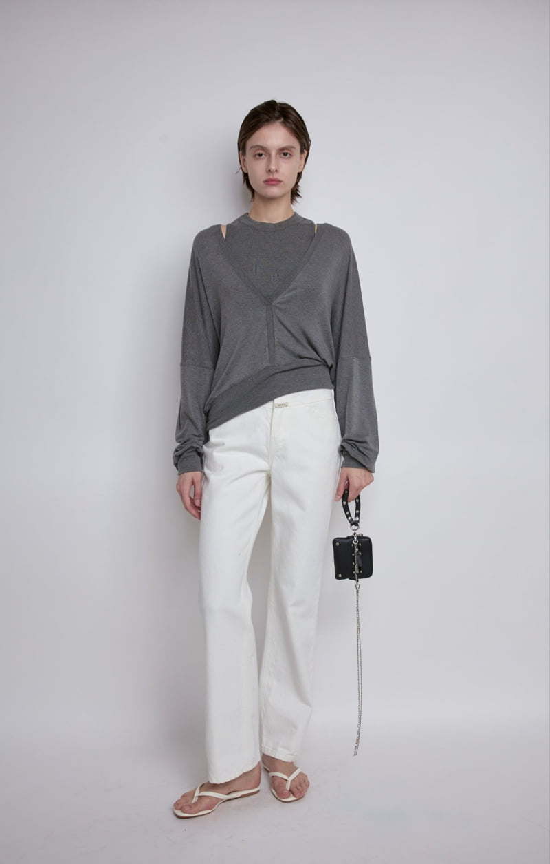Gentle B - Korean Women Fashion - #womensfashion - Jubber White Jeans - 7