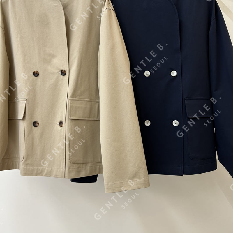 Gentle B - Korean Women Fashion - #momslook - CN Mix Jacket - 4