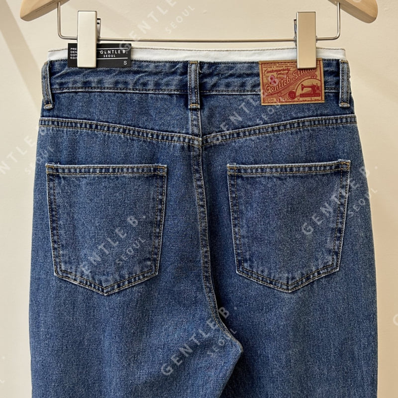Gentle B - Korean Women Fashion - #womensfashion - Uni Point Denim Pants - 2
