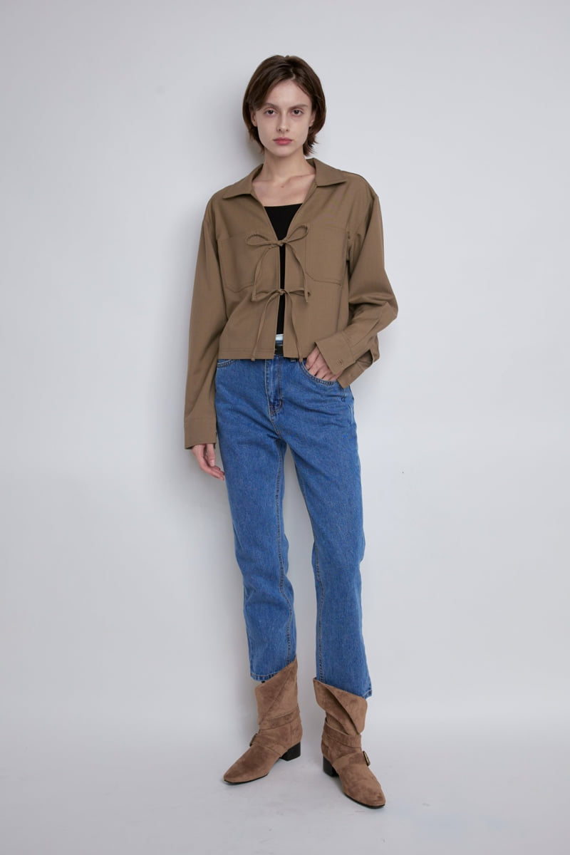 Gentle B - Korean Women Fashion - #womensfashion - Uni Point Denim Pants - 8