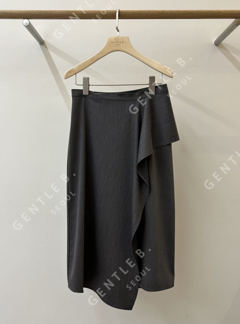 Gentle B - Korean Women Fashion - #womensfashion - Drop Edge Skirt - 3