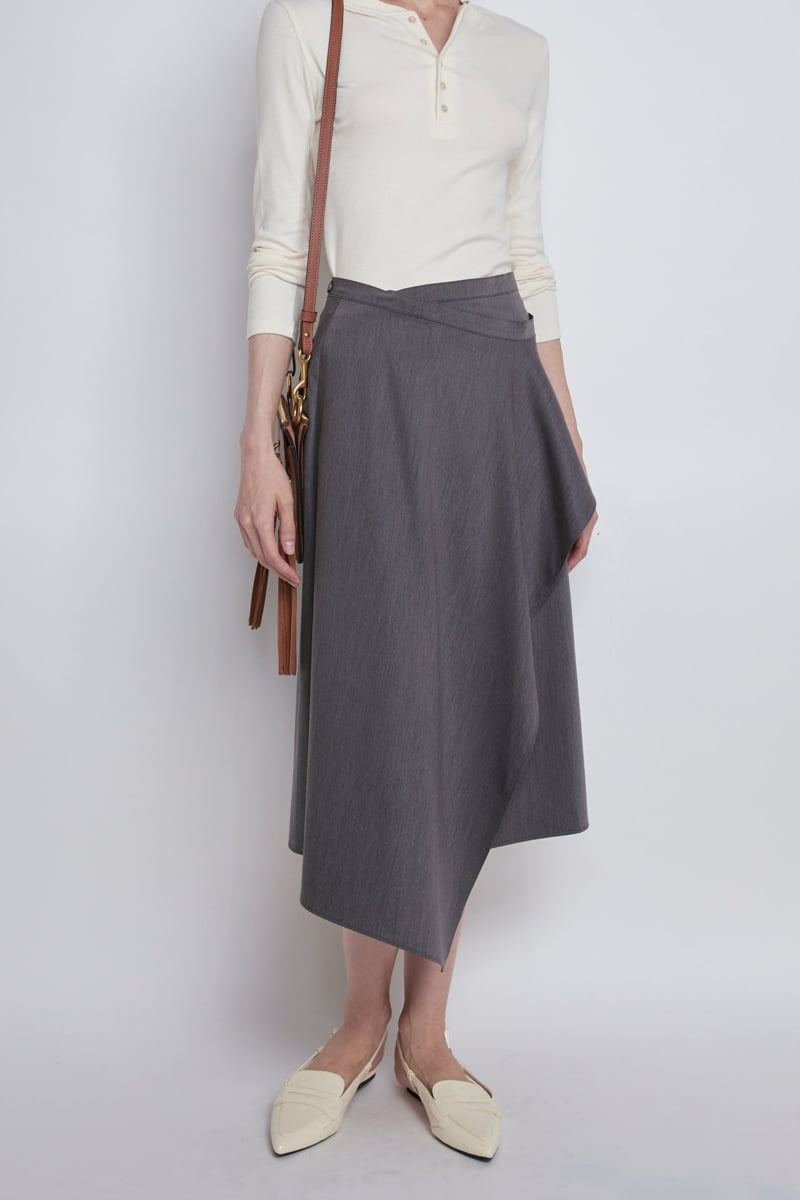 Gentle B - Korean Women Fashion - #womensfashion - Drop Edge Skirt - 7