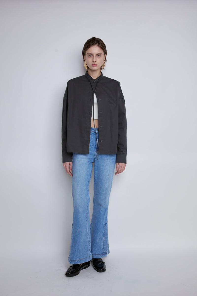 Gentle B - Korean Women Fashion - #womensfashion - Tie Neck Shirt - 10
