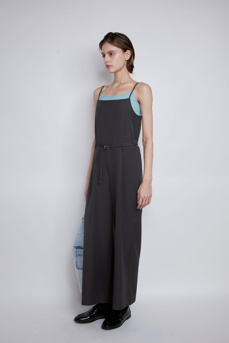 Gentle B - Korean Women Fashion - #womensfashion - One Line Suspender Jumpsuit - 5