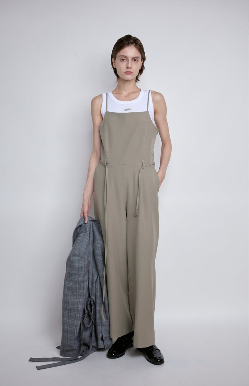 Gentle B - Korean Women Fashion - #womensfashion - One Line Suspender Jumpsuit - 7