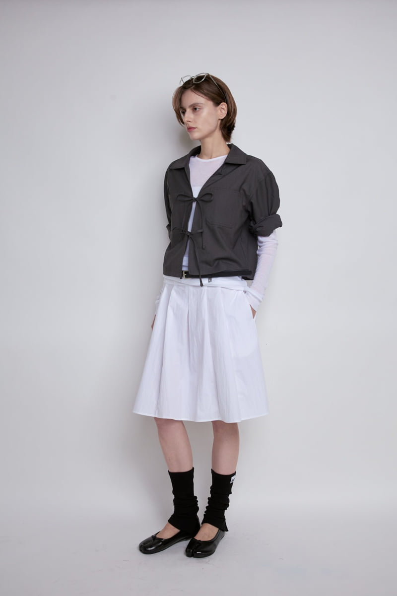 Gentle B - Korean Women Fashion - #womensfashion - Ribbon Crop Jacket - 6