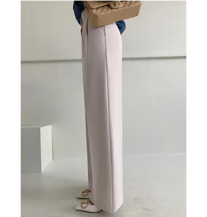 Gratia - Korean Women Fashion - #momslook - FW Mark Span Wide Pants - 12