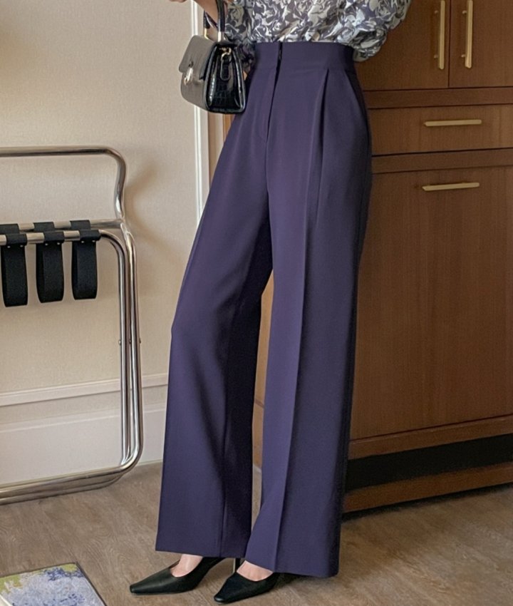 Gratia - Korean Women Fashion - #womensfashion - FW Mark Span Wide Pants - 4