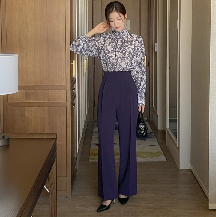 Gratia - Korean Women Fashion - #womensfashion - FW Mark Span Wide Pants - 7