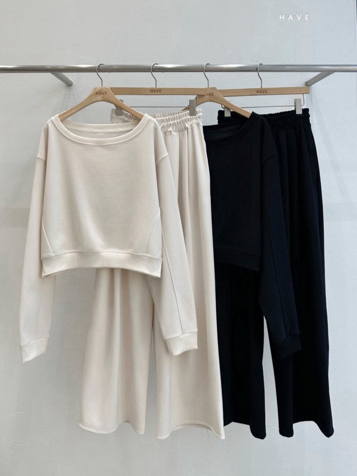 Have - Korean Women Fashion - #momslook - Lowell Sweatshirt Set