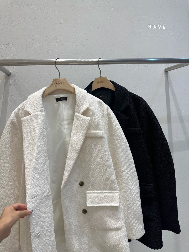 Have - Korean Women Fashion - #momslook - Louis Boxy Tweed Jacket - 5