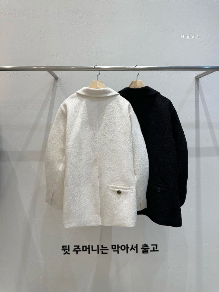 Have - Korean Women Fashion - #momslook - Louis Boxy Tweed Jacket - 7