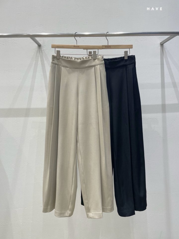 Have - Korean Women Fashion - #momslook - Two-Tuck Wide Pants - 3