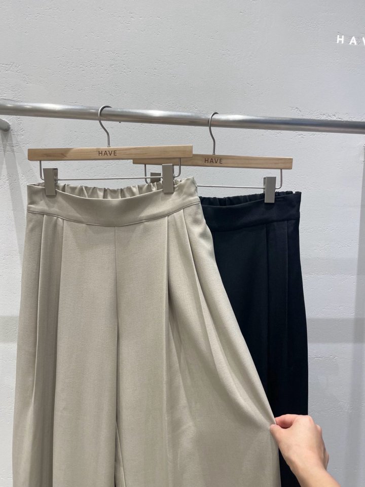 Have - Korean Women Fashion - #momslook - Two-Tuck Wide Pants - 5