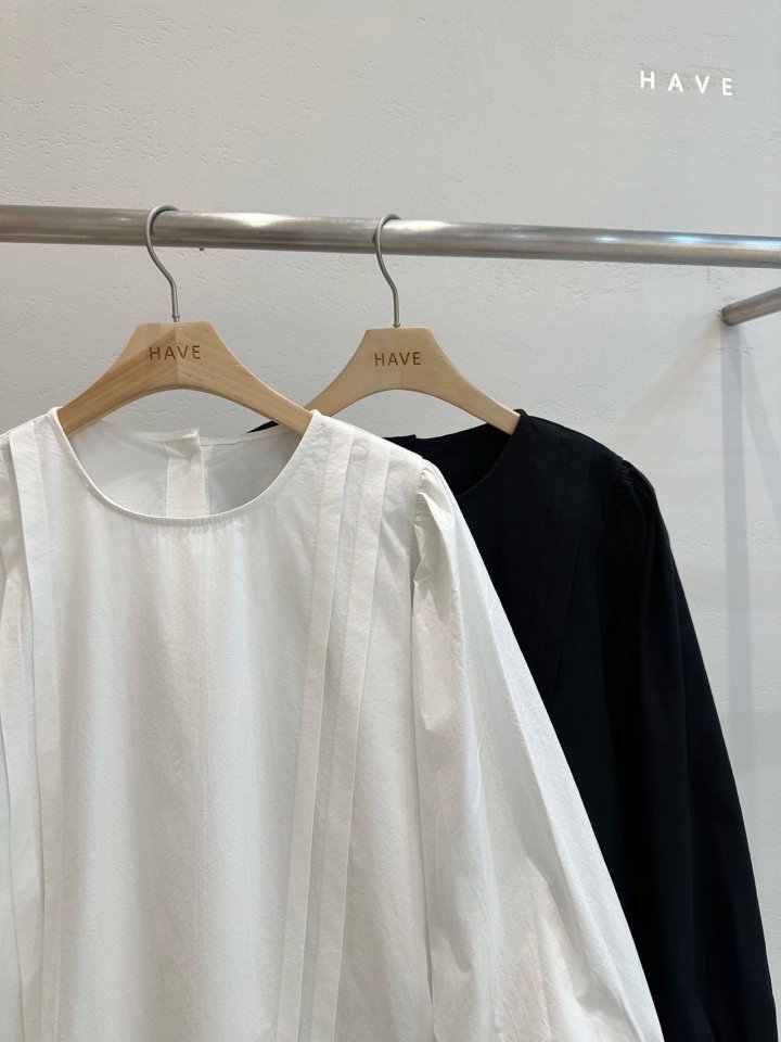 Have - Korean Women Fashion - #womensfashion - Isabel Pintuck Blouse (Mini Dress) - 4