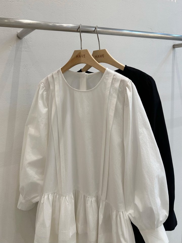 Have - Korean Women Fashion - #momslook - Isabel Pintuck Blouse (Mini Dress) - 6