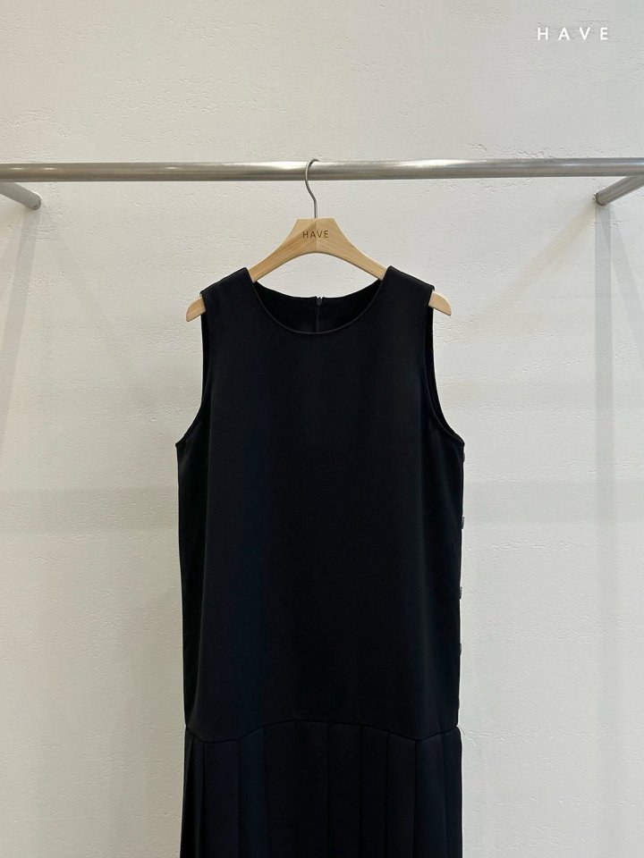 Have - Korean Women Fashion - #momslook - Button Pleated One-piece - 2