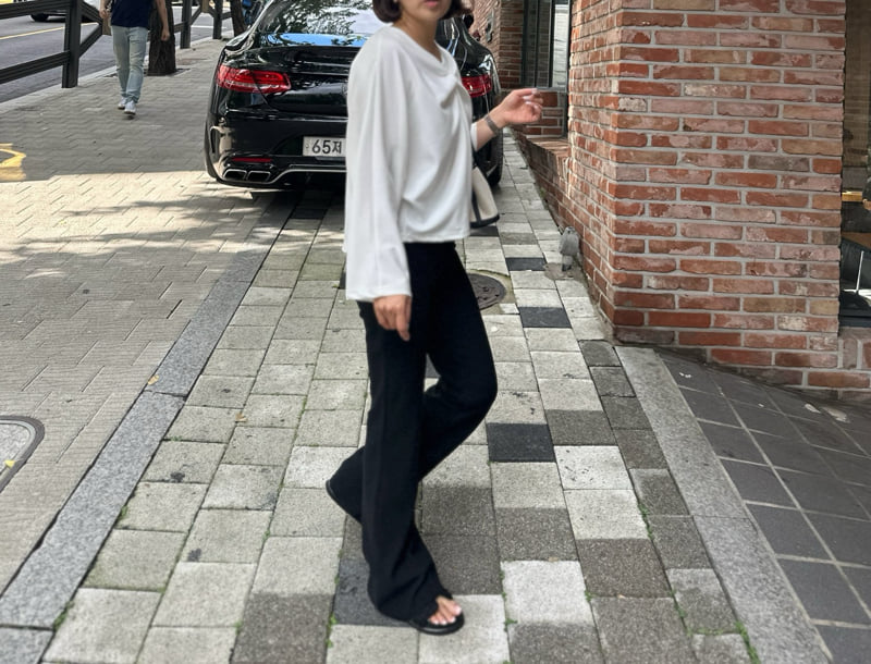 Have - Korean Women Fashion - #momslook - Drape Tee - 9