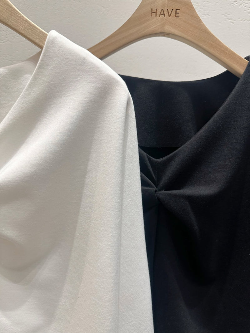 Have - Korean Women Fashion - #pursuepretty - Drape Tee - 4