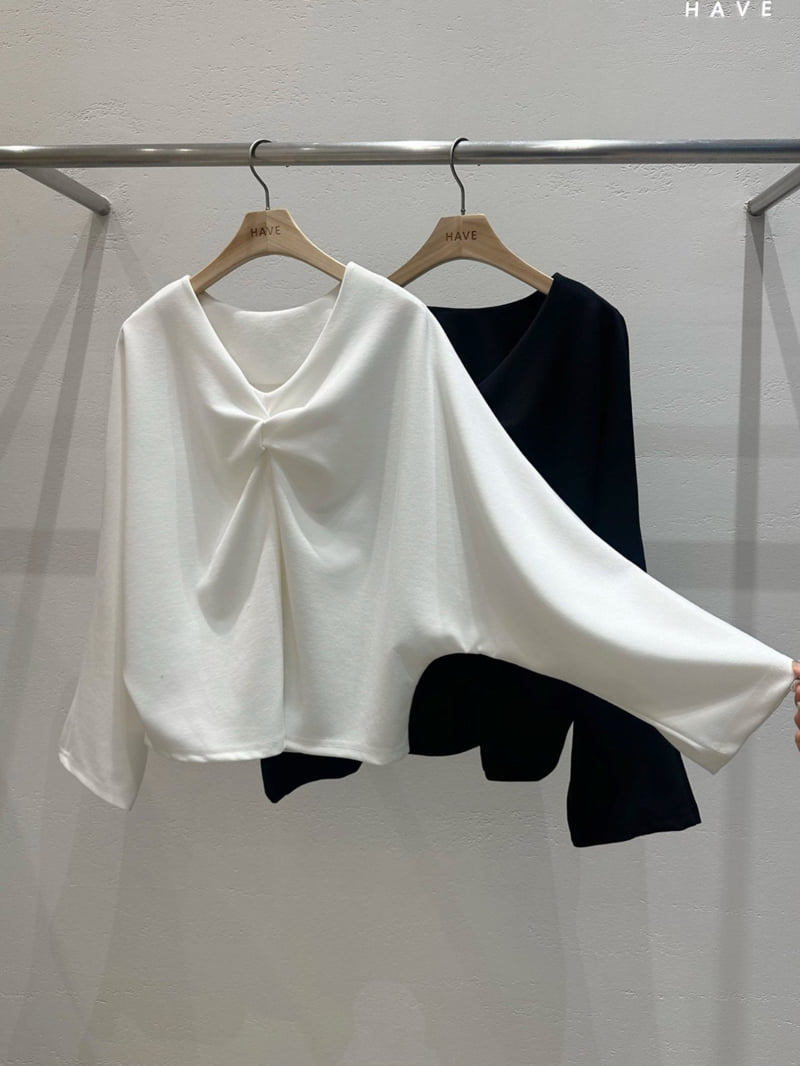 Have - Korean Women Fashion - #romanticstyle - Drape Tee - 5