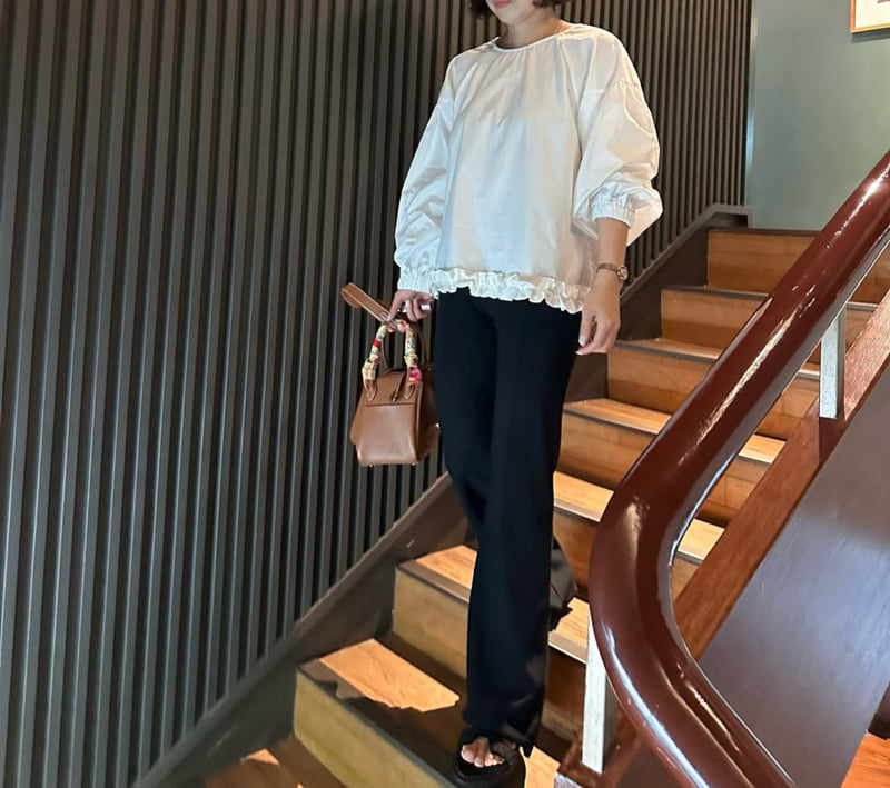 Have - Korean Women Fashion - #thatsdarling - Garden Frill Blouse - 9