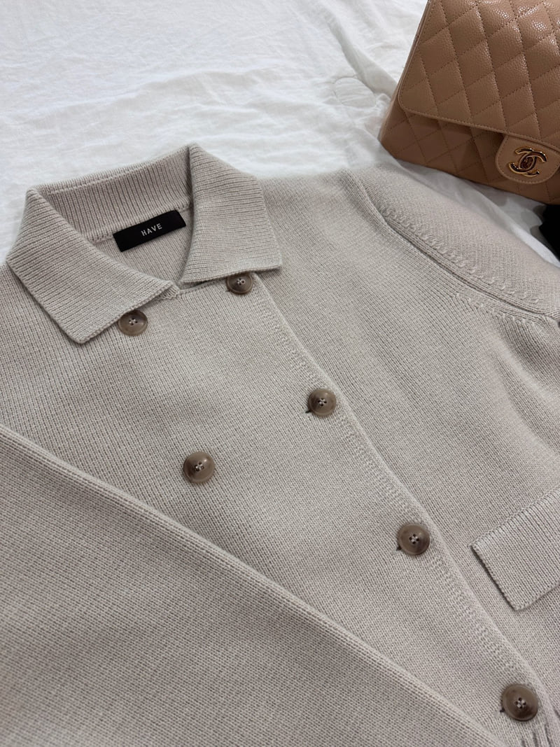 Have - Korean Women Fashion - #thatsdarling - Double Collar Knit Jacket - 6