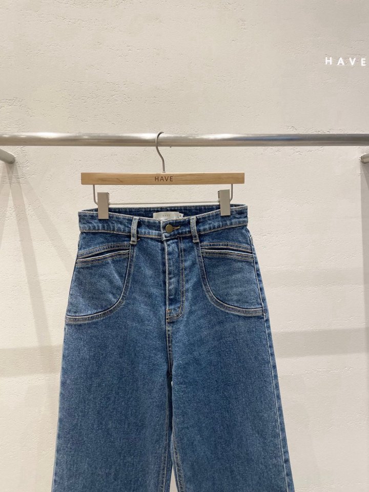 Have - Korean Women Fashion - #womensfashion - Wide Denim Pants - 3
