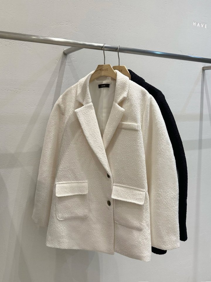 Have - Korean Women Fashion - #momslook - Louis Boxy Tweed Jacket - 4