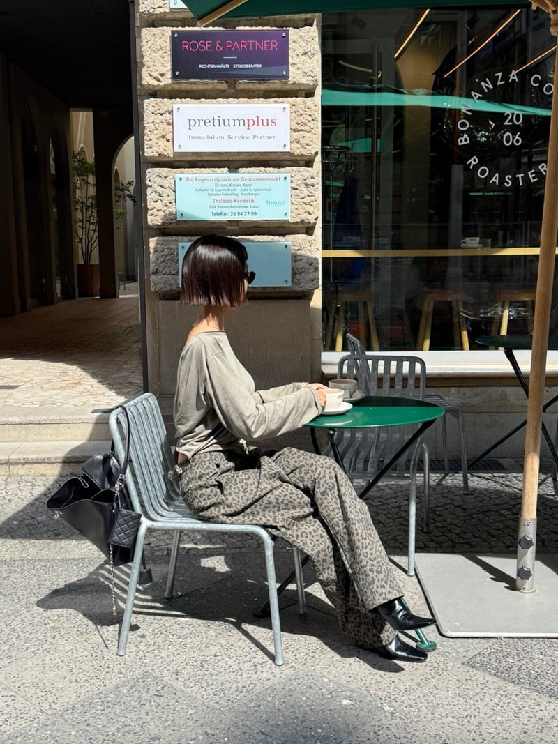 Heil - Korean Women Fashion - #momslook - Leopard Zipper Pants - 10