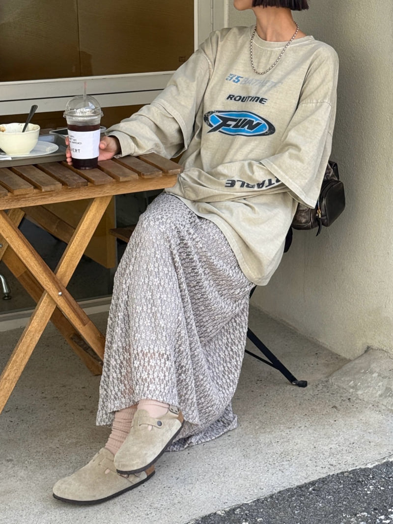 Heil - Korean Women Fashion - #momslook - Pig Fun Layered Tee - 6