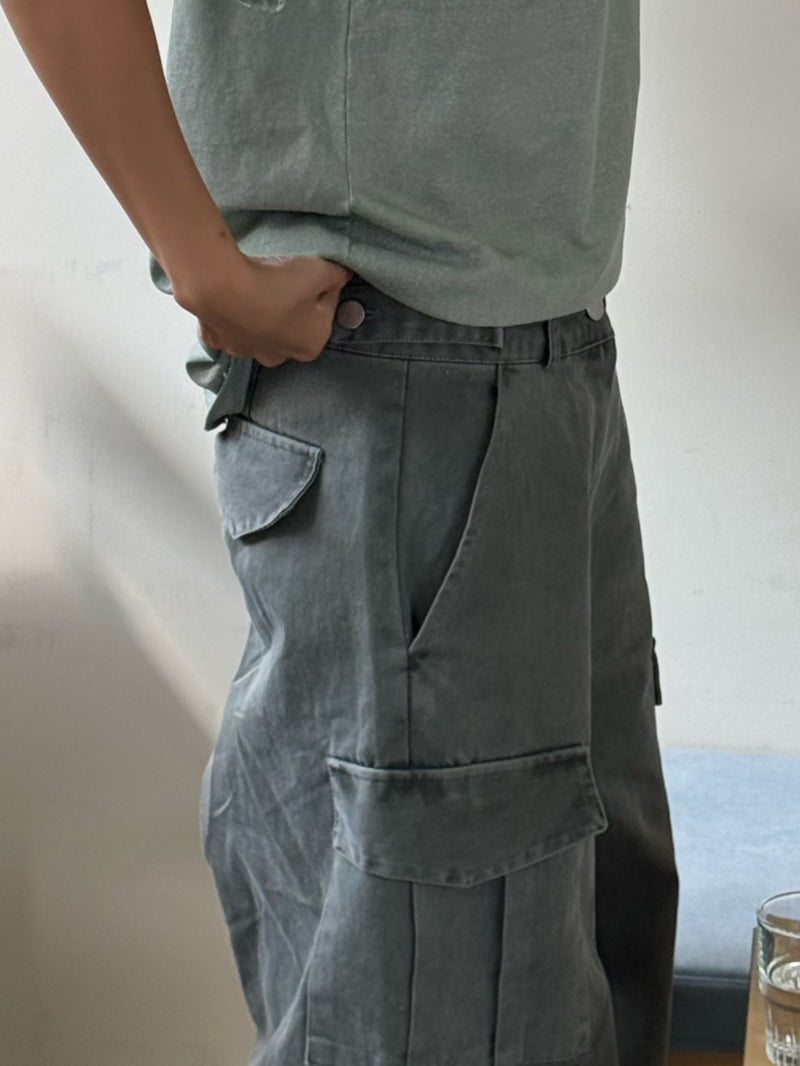 Heil - Korean Women Fashion - #momslook - Pig Double Pocket Pants - 7
