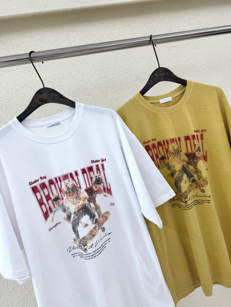 Heil - Korean Women Fashion - #vintagekidsstyle - Pig Board Tee - 9