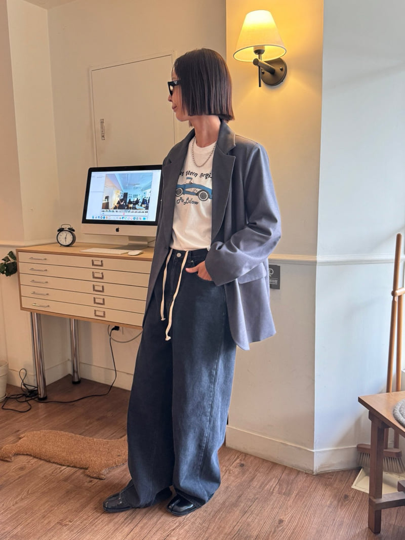 Heil - Korean Women Fashion - #womensfashion - Code Denim Pants - 9