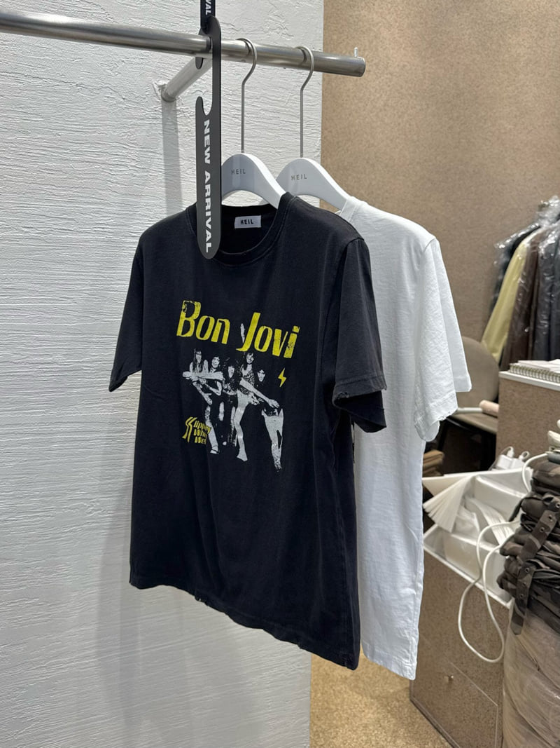 Heil - Korean Women Fashion - #womensfashion - Pigment Bon Jovi Tee - 8