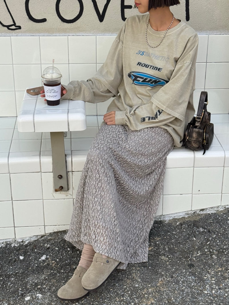 Heil - Korean Women Fashion - #womensfashion - Pig Fun Layered Tee - 5