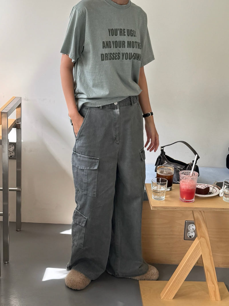 Heil - Korean Women Fashion - #womensfashion - Pig Double Pocket Pants - 8